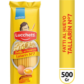 Fideos Tallarín Al Huevo N°7 Lucchetti 500 grs