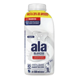 Jabón Líquido Ala Blancos Más Blancos Para Diluir 500 Ml