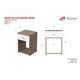 Mesa De Luz 1 Cajón Dakar Zero Melamina Dormitorio
