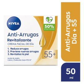 Crema De Día Nivea Facial Revitalizante 55+ 50 Gr Todo Tipo De Piel