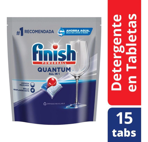 Tabletas Para Lavavajillas Finish Quantum 15 Un