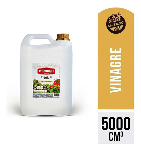 Vinagre De Alcohol Menoyo Bidon 5 Lt