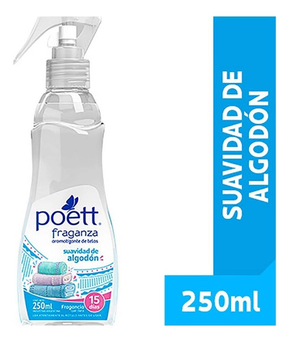 Perfume Poett Para Ropa Fragancia Suavidad De Algodón 250 Gr