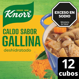 Caldo Knorr De Gallina Deshidratado 12 Cubos