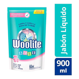 Jabón Líquido Woolite Ropa Bebé Repuesto 900 Ml