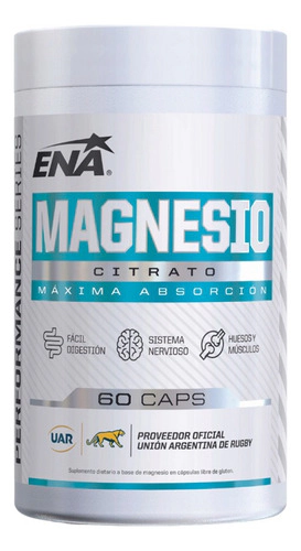 Ena Citrato De Magnesio Pote X60 Capsulas