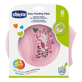 Plato Facil Alimentacion Chicco 6m+ Rosa