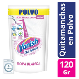 Vanish Oxi Action En Polvo Para Ropa Blanca En Formato 120gr