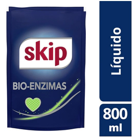 Jabon Liquido Skip Bio Enzimas Para Ropa Doypack 800 Ml