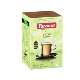 Te Verde En Saquitos Taragui Con Jazmin X 25 Saquitos