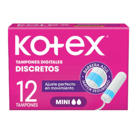 Tampones Kotex Digitales 12 Un