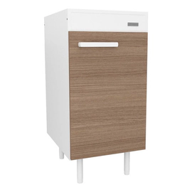 Mód Bajo Mesada 40cm Exp.mela Gabinete Cocina Blan/ Carvalho