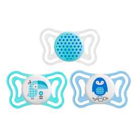 Chupete Chicco Silicona Physio Light 2-6m Niño Celeste