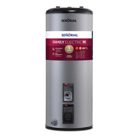 Termotanque Electrico Señorial Family 90 L Alta Recuperacion Gris Plata