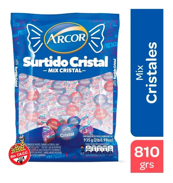 Caramelos Mix Cristales X 810 Gr