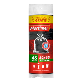 Mortimer Bolsas de Residuos Mediana 50x65cm X45 Unidades
