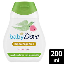 Shampoo Baby Dove Humectación Enriquecida Cabello Claro 200 Ml