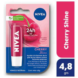 Protector Labial Humectante Nivea Cherry Shine 4,8 Gr