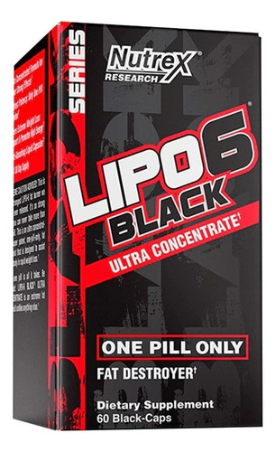 Quemador Grasa Lipo 6 Black Ultra Concentrado Nutrex 60caps