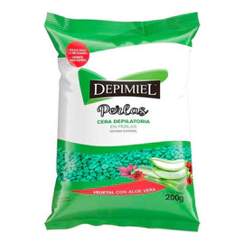 Cera En Perlas Depimiel Vegetal Con Aloe Vera Bolsa 200 Gr