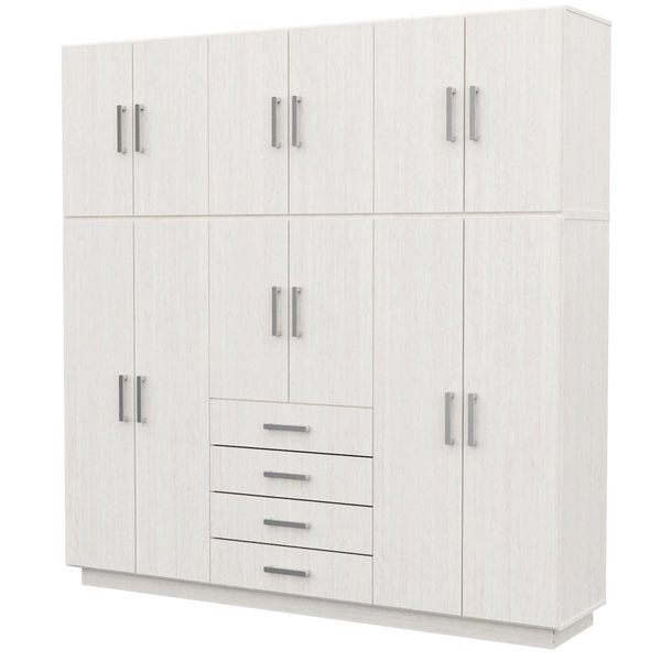 Placard Ropero 12 Puertas 4 Cajones Con Baulera Dakar
