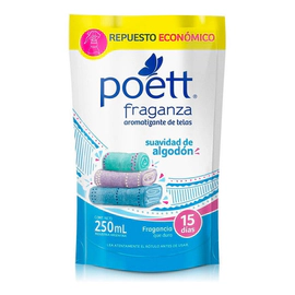 Perfume Poett Ropa Fraganza Suavidad Algodon Doypack 250 Ml