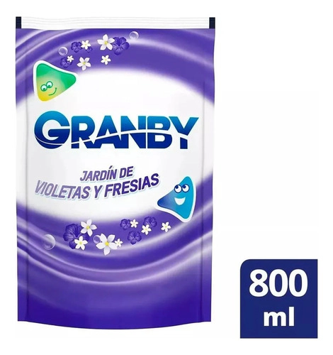 Jabon Ropa Liquido Granby Jardin De Violetas Y Fresias 800m
