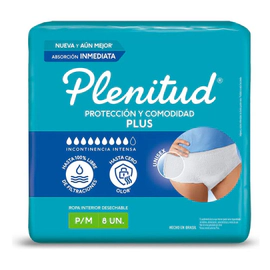 Plenitud Protect Plus Ropa Interior Desechable P/m G/xg 8 Un