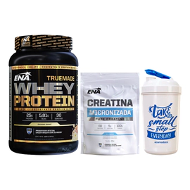 Truemade Wheyprotein Ena 2lb + Creatina 300g + vaso