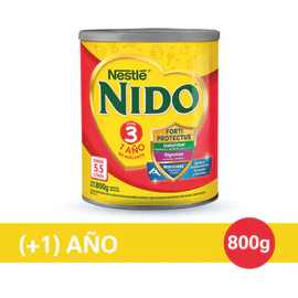 Leche En Polvo Nido 3 Doble Acción lata 800 Gr