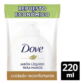 Jabon Dove Liquido Cuidado Reconfortante Repuesto 220 Ml