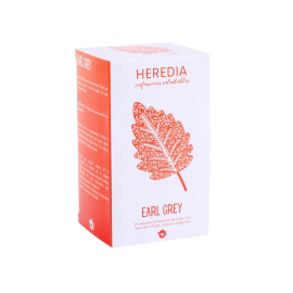 Te Heredia Earl Grey 25 Saquitos Ensobrados 50 Gr
