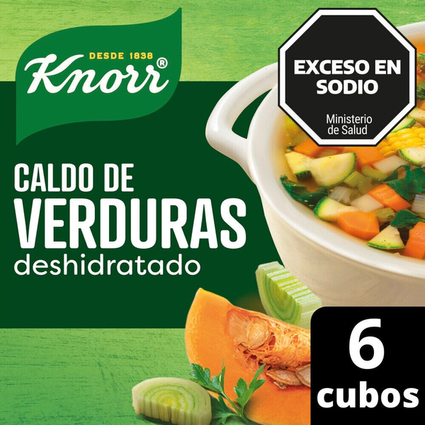 Caldo Knorr Verdura Deshidratado 6 Unidades