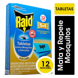 Raid Tableta D/accion 12 Un