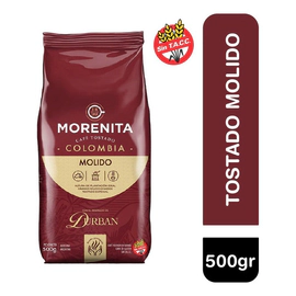 Café Morenita Molido Tostado Colombia 500 Gr