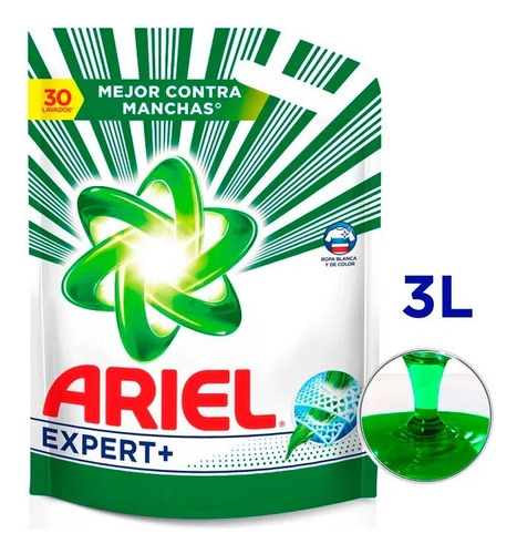 Jabon Liquido Ariel Expert + Pouch X 3000 Ml