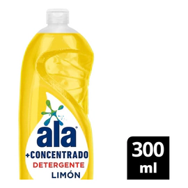 Detergente Líquido Ala + Concentrado Limón Botella 300 Ml