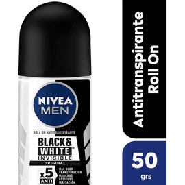 Antitranspirante Nivea Roll On Invisible B&w Power Men 50 Ml