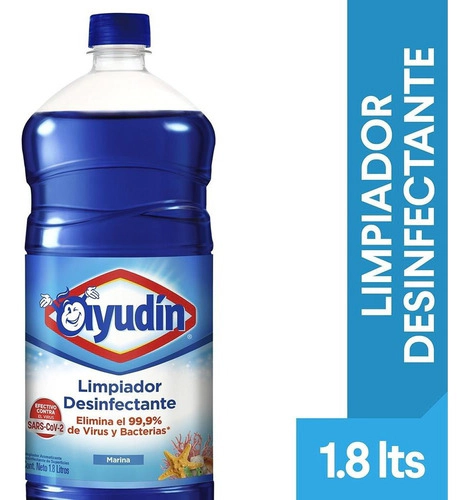 Limpiador Desinfectante Ayudin Liquido Marina 1,8 Lt