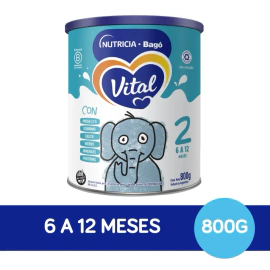 Leche En Polvo Vital 2 Lata Nutricia Bagó 800 Gr