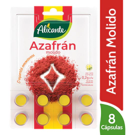 Azafrán Molido Alicante 8 Cápsulas