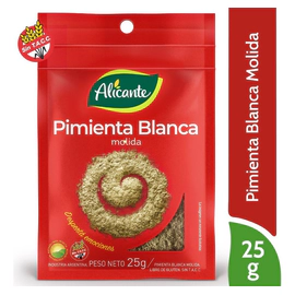 Alicante Pimienta Blanca Molida X 25 Gr