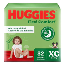 Pañales Huggies Flexi Comfort Jumbo M G Xg Xxg
