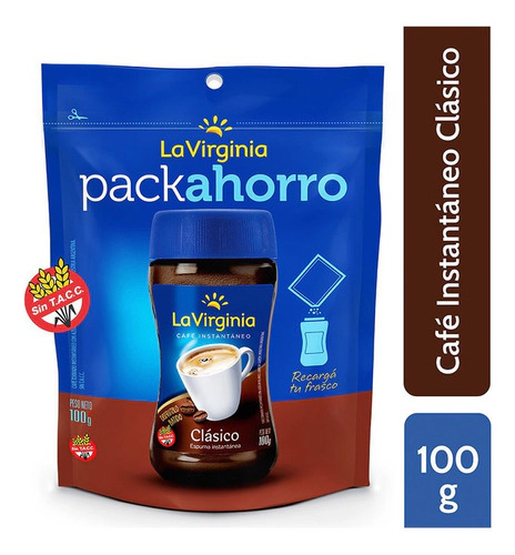 Cafe Instantaneo La Virginia Clasico Espuma Doypack 100 Gr