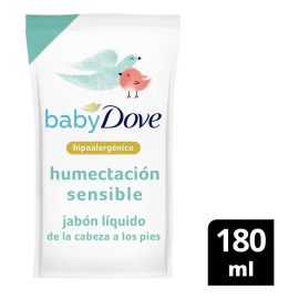 Jabón Líquido Baby Dove Humectación Sensible Repuesto 180 ml
