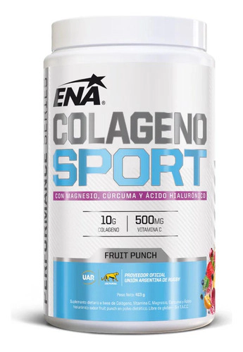 Ena Colágeno Sport Acido Hialuronico Sabor Fruit Punch 413g