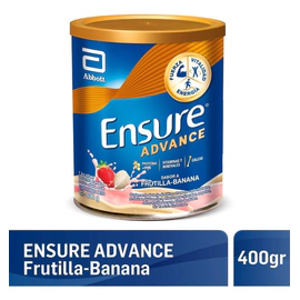 Ensure Advance En Polvo Frutilla Banana 400 Gr