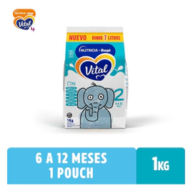 Leche En Polvo Vital 2 Nutricia Bago Pouch 1000 Gr
