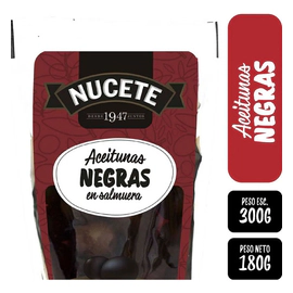 Aceitunas Negras Nucete Doypack 300 Gr