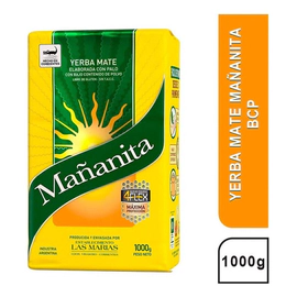 Yerba Mate Mañanita Bajo Polvo 1 Kg